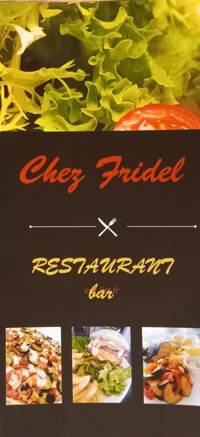Chez Fridel — carte page 1