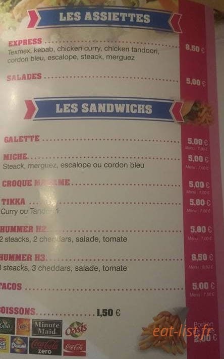 My Délices — carte page 3