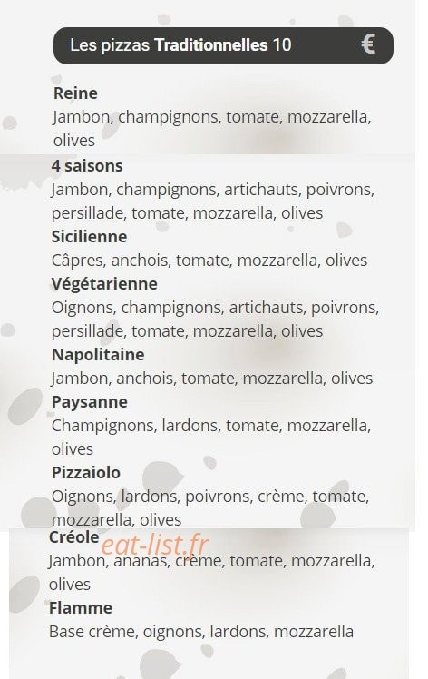 Pizza Jenini — carte page 8