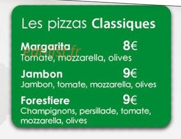 Pizza Jenini — carte page 7