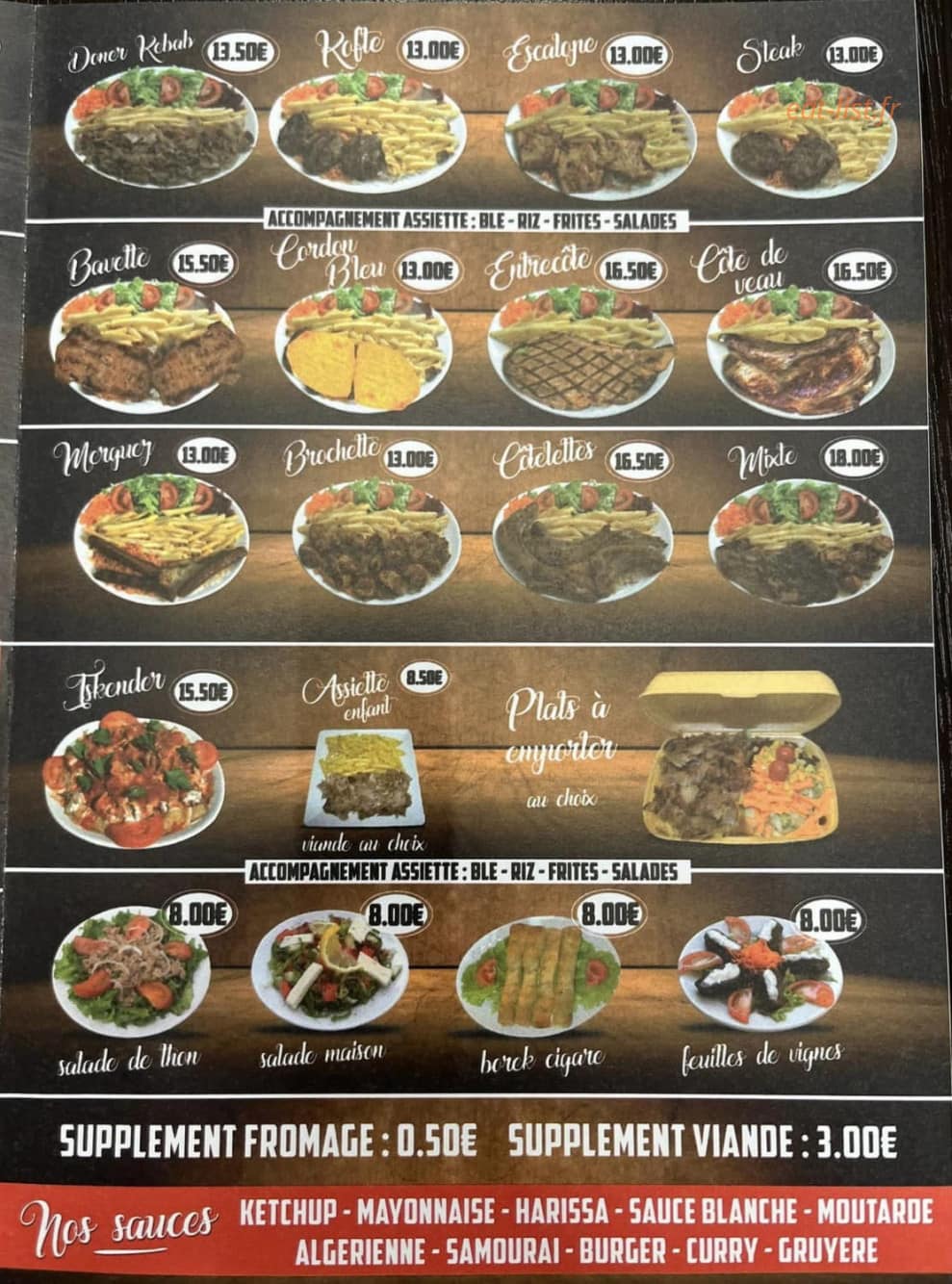 Restaurant Istanbul — carte page 3