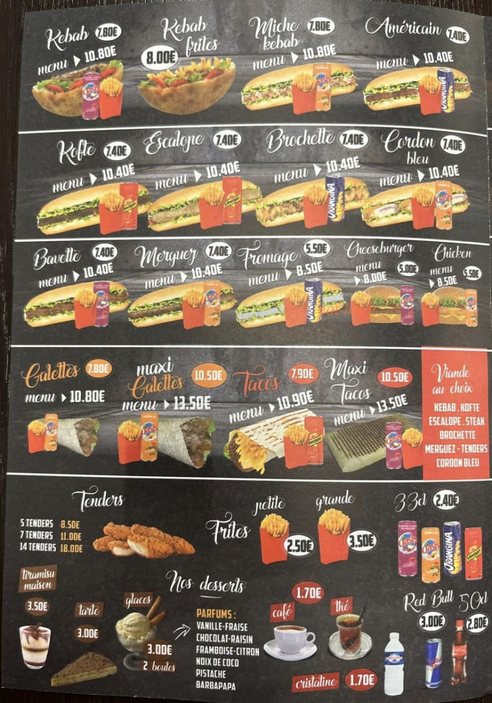 Restaurant Istanbul — carte page 2
