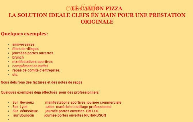 Pizz'a Mimi — carte page 3