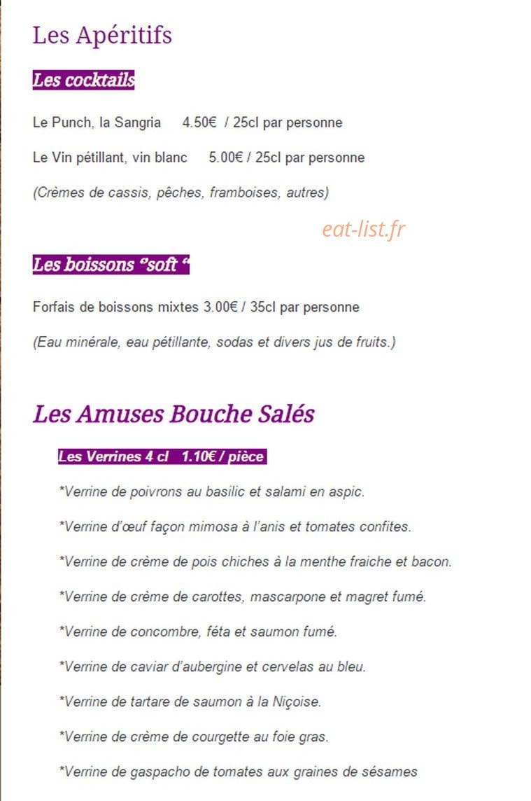 4M Prestations-traiteur — carte page 2