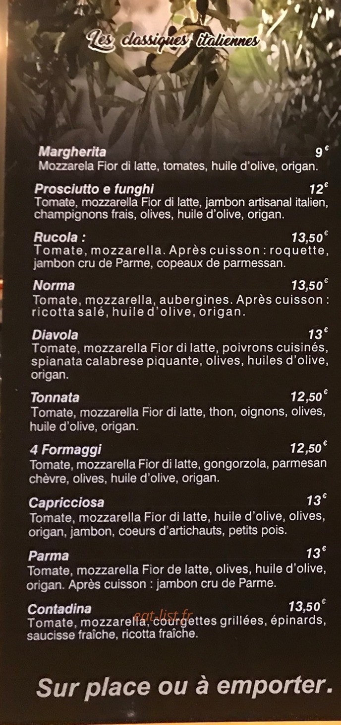 IL Vesuvio — carte page 1