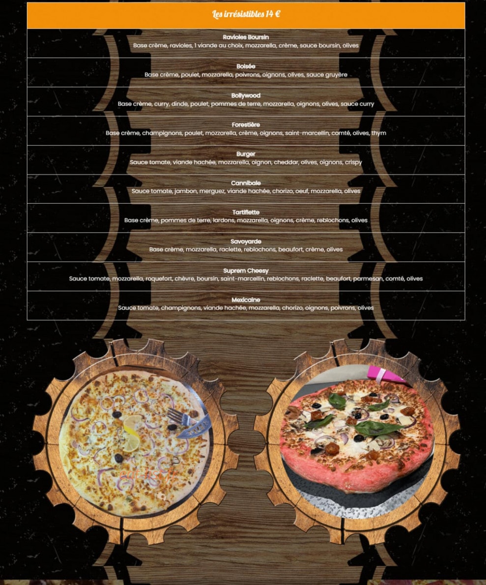 La Fabrik — carte page 3