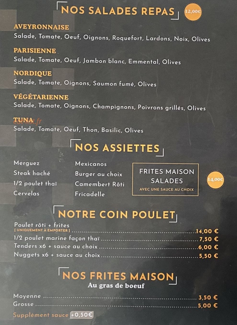 Au Ch’ti Détour — carte page 2