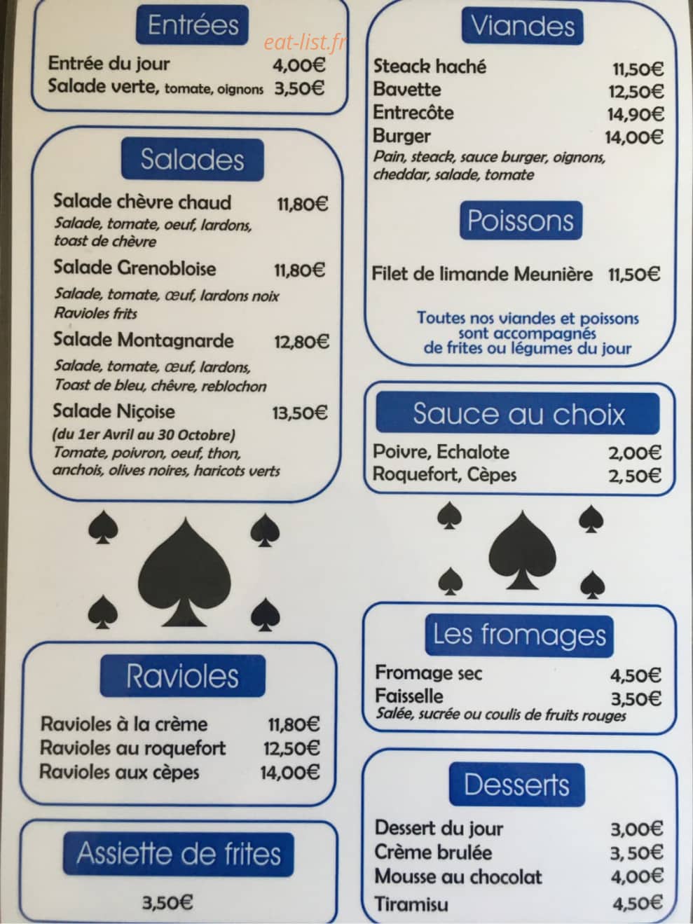 La Dame de Pique — carte page 1