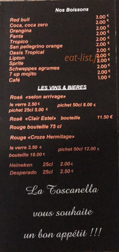La Toscanella — carte page 5
