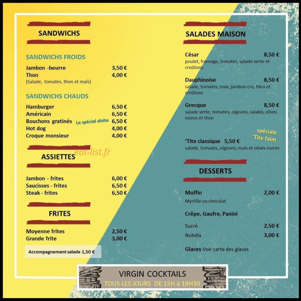 Aloha Tiki-food — carte page 2