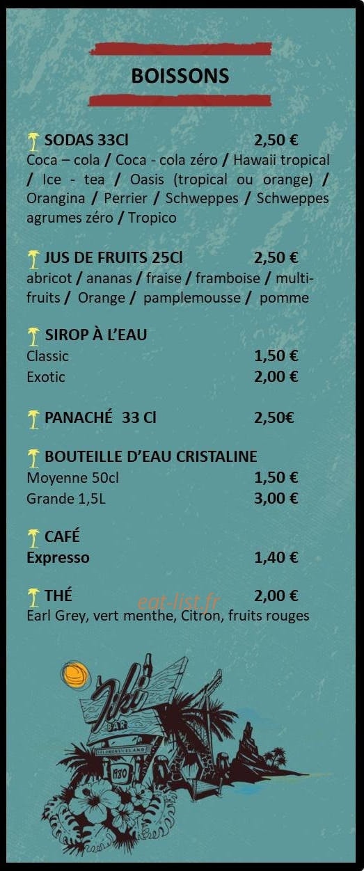 Aloha Tiki-food — carte page 3