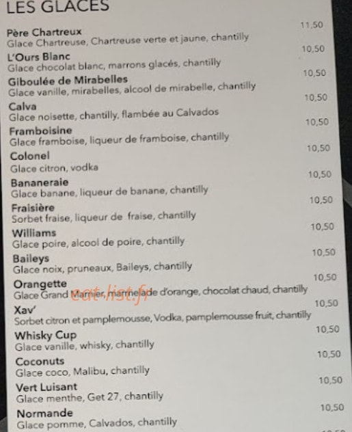Chez Xavier — carte page 2