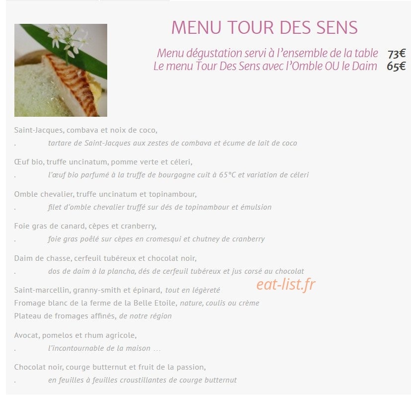 La Tour Des Sens — carte page 4