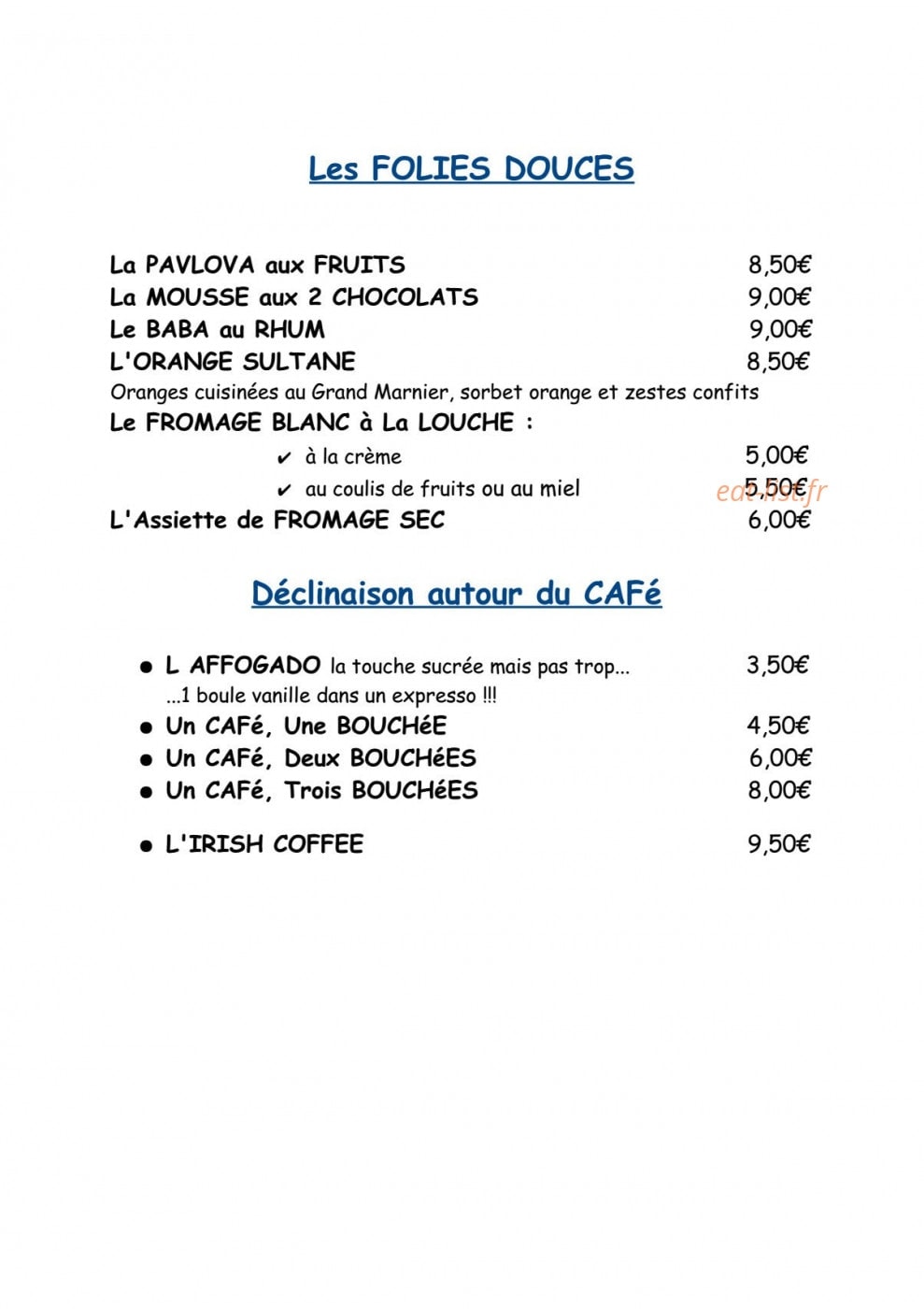 La Bel Excuse — carte page 5