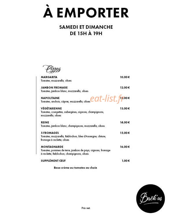 Back'us — carte page 2