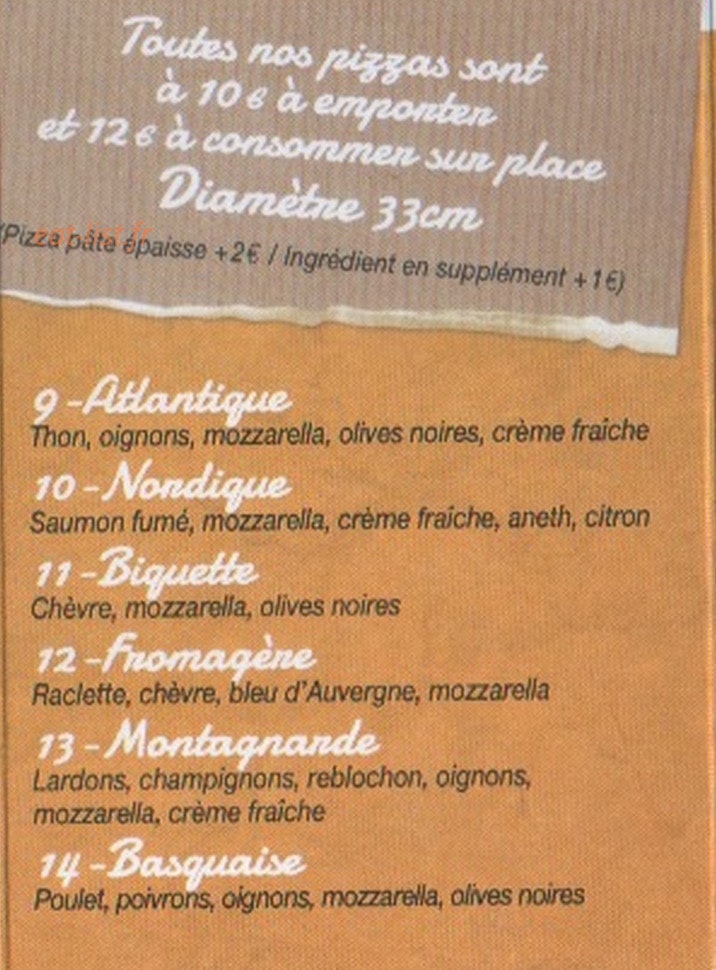 La Pizza Gourmande — carte page 5