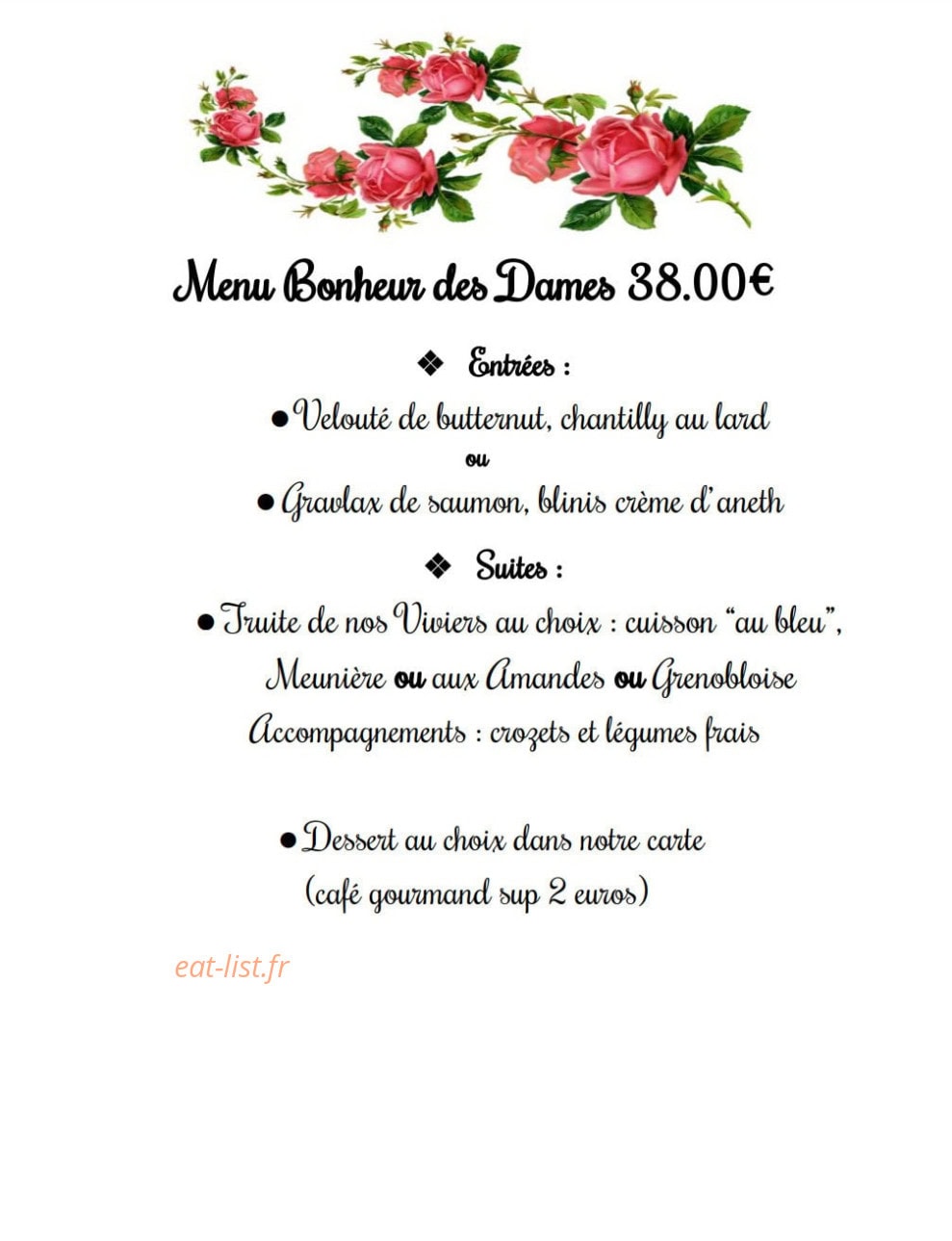 Auberge Nemoz — carte page 2