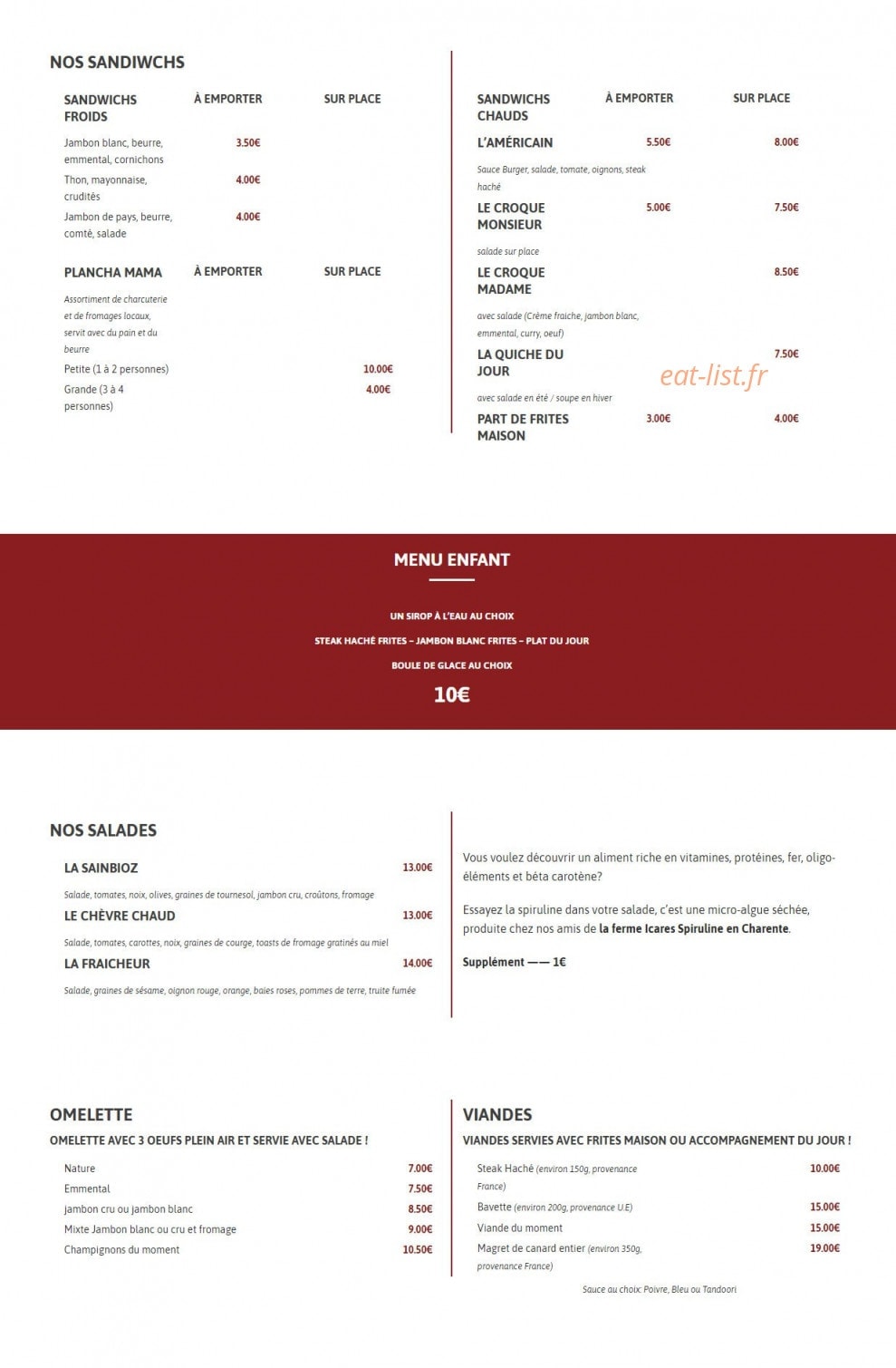 Le Sainbioz — carte page 1