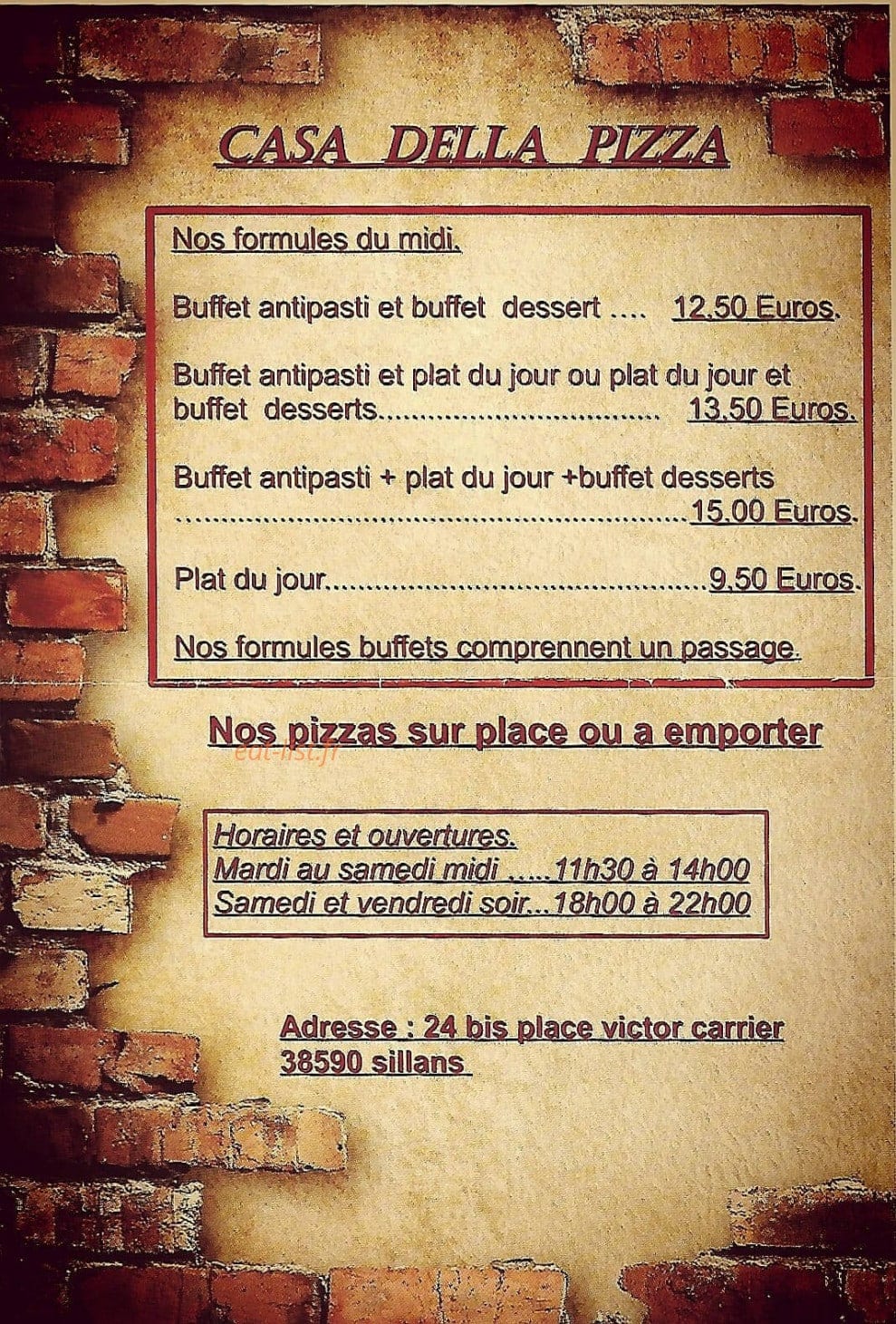 Casa della pizza — carte page 2
