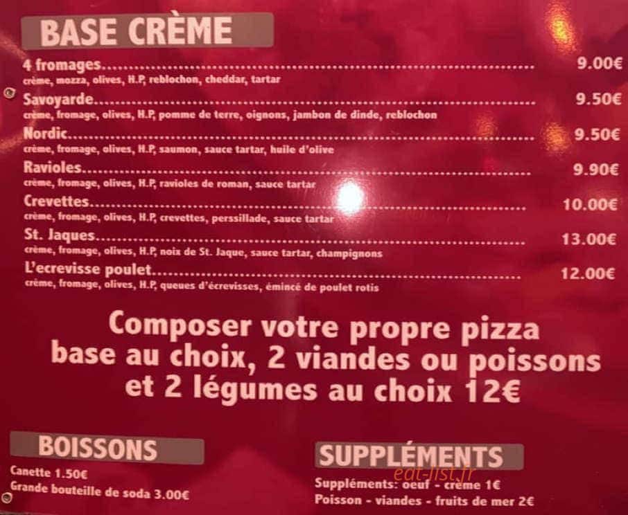 Papa sido pizzeria — carte page 2