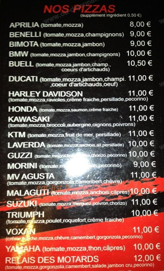 Relais des Motards — carte page 1