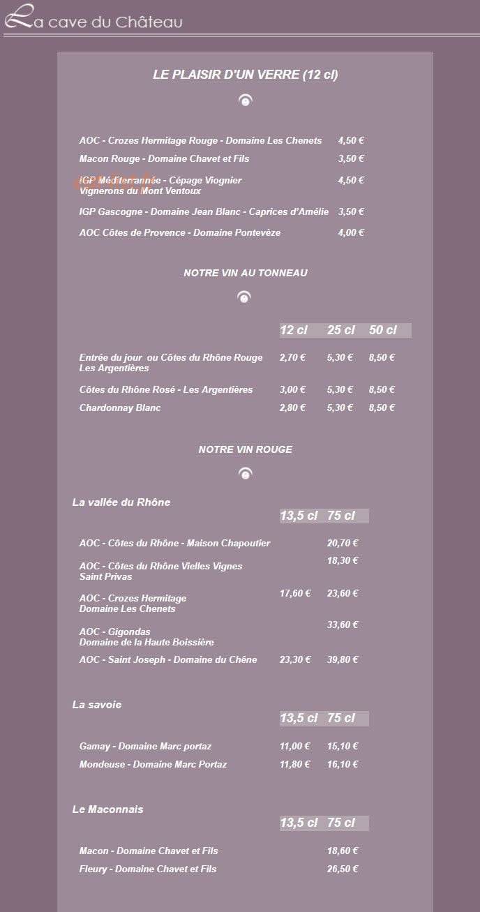 Le château des arènes — carte page 4