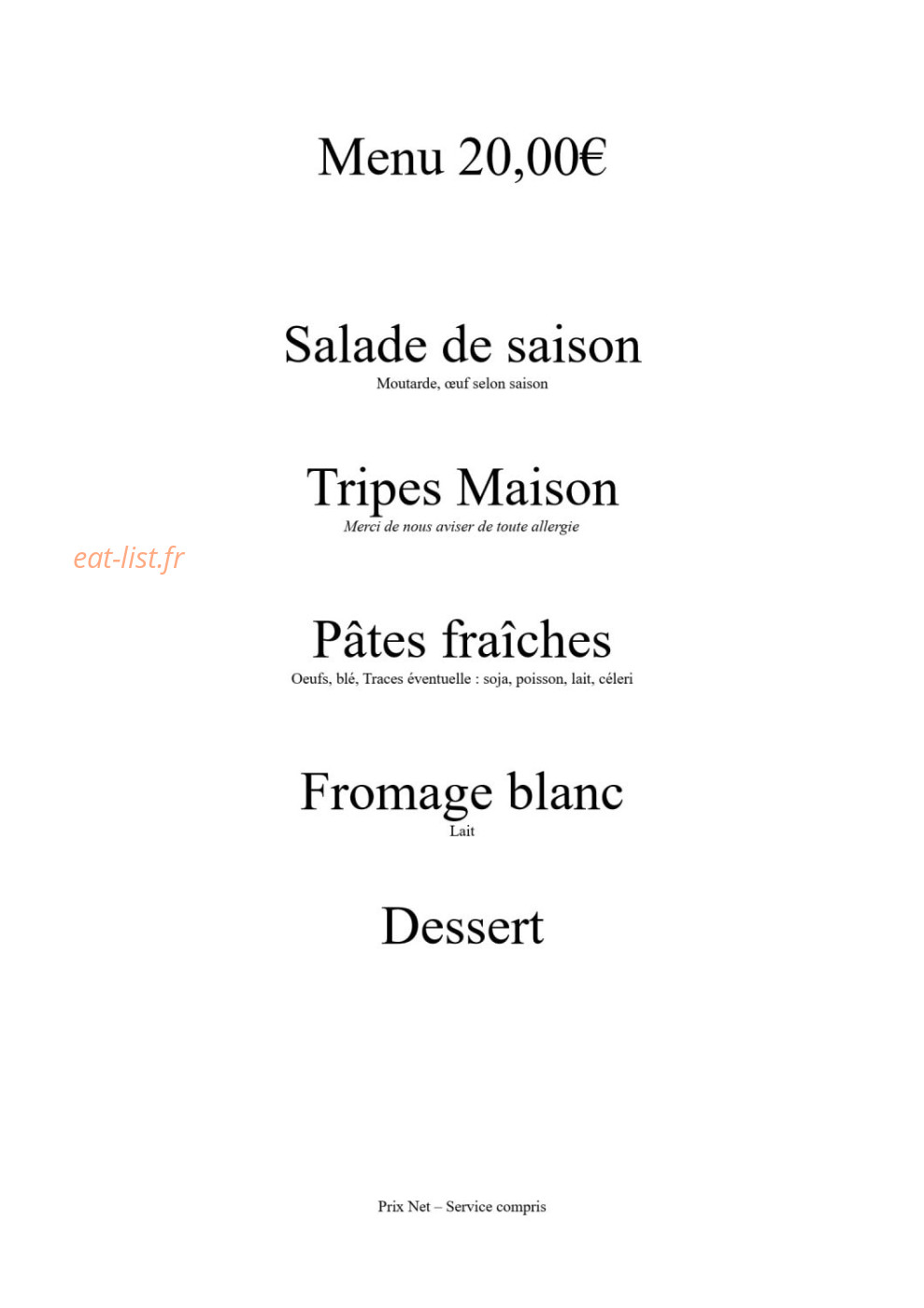 Les Roses — carte page 4