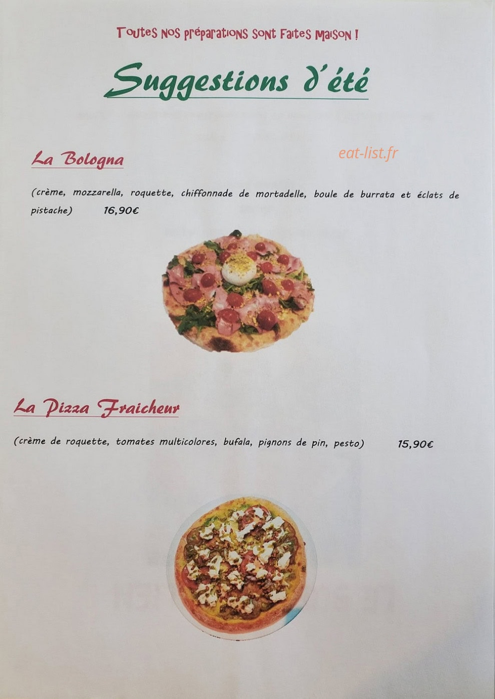 La Nostra — carte page 1
