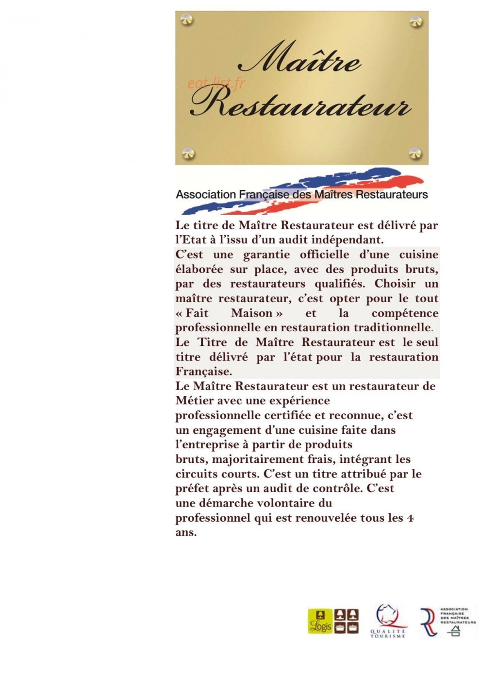 La Table Gourmande — carte page 2