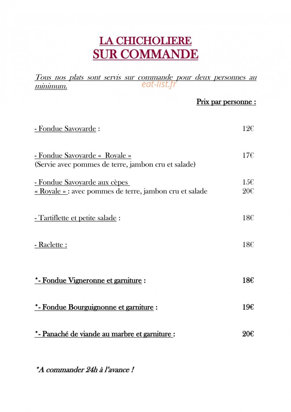 La Chicholière — carte page 2