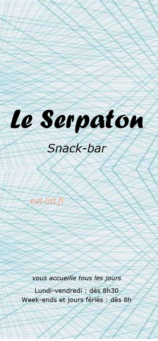 Le Serpaton — carte page 1