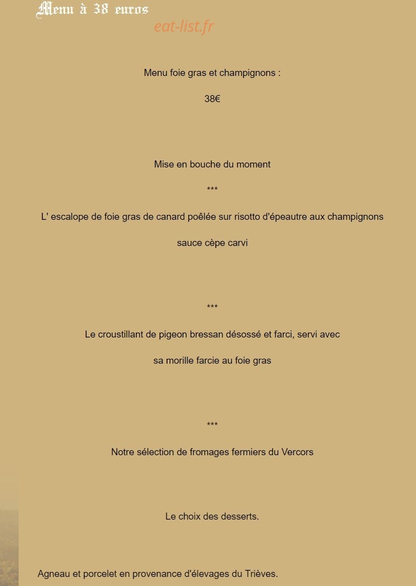 Au Sans Souci — carte page 7