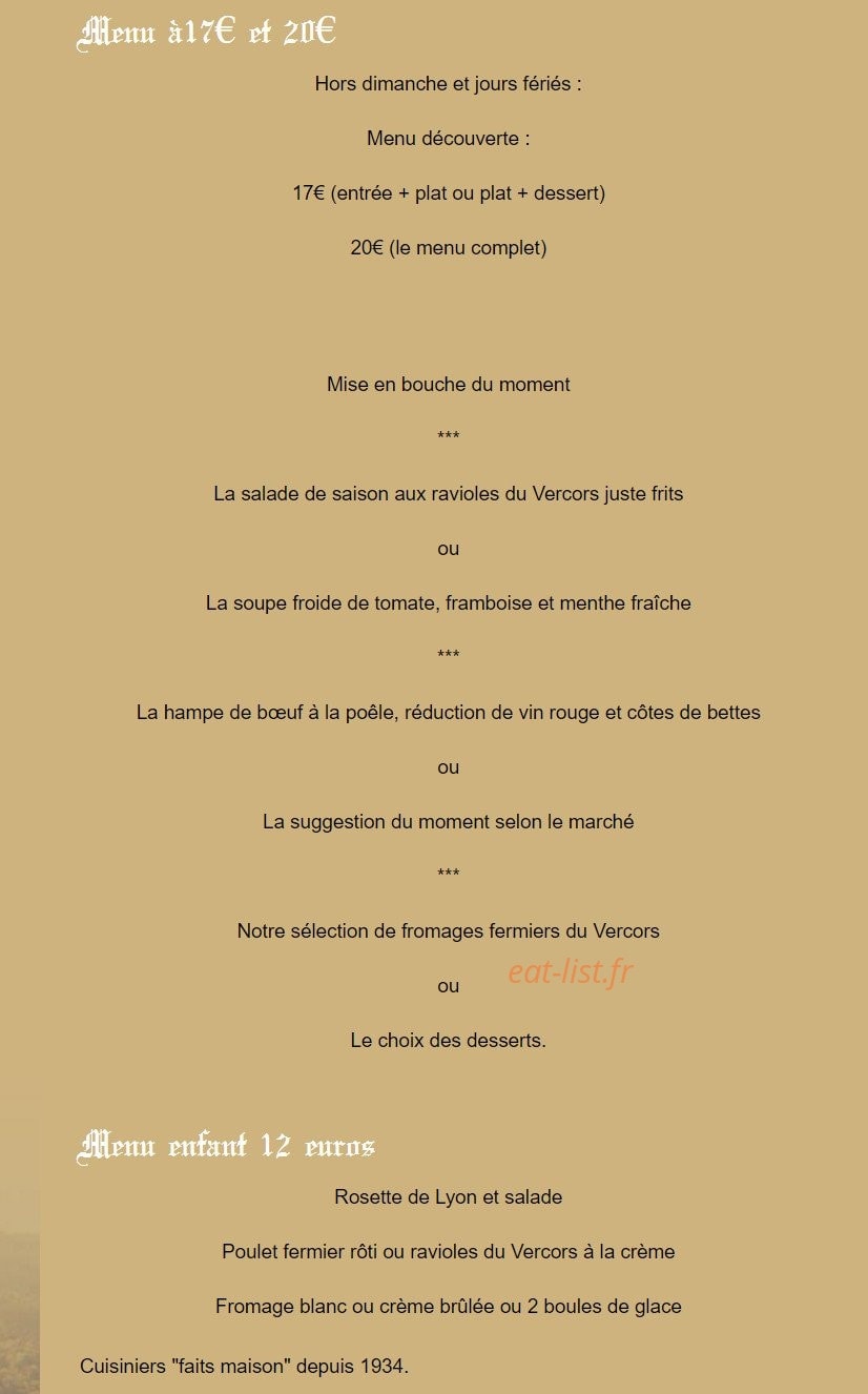 Au Sans Souci — carte page 4