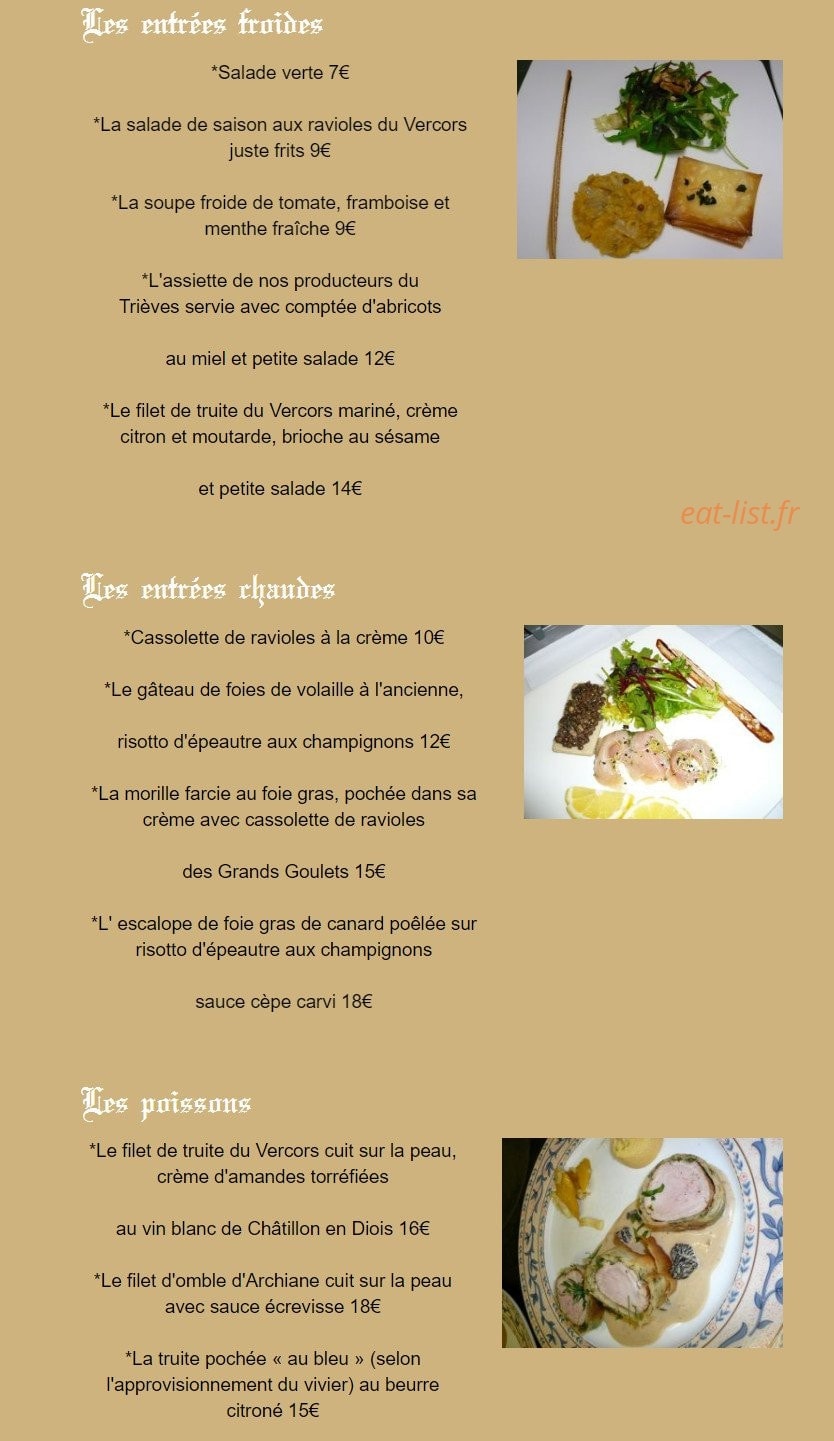 Au Sans Souci — carte page 1