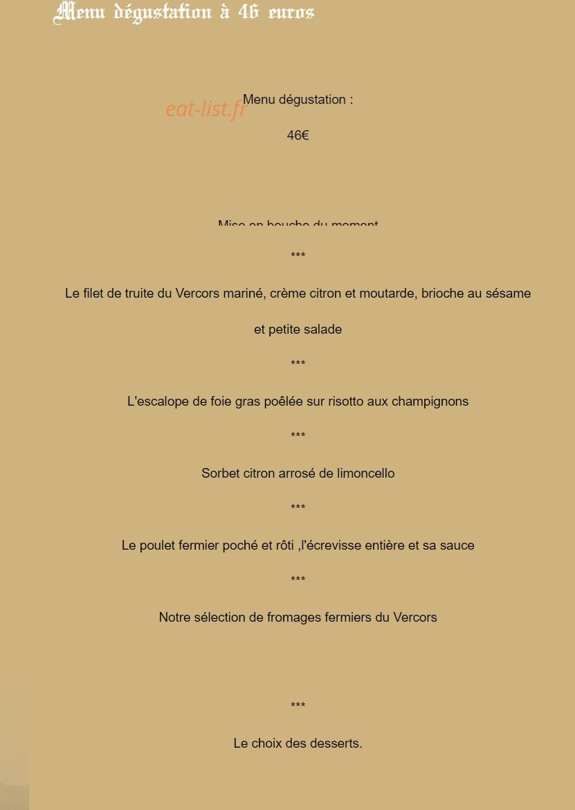Au Sans Souci — carte page 8