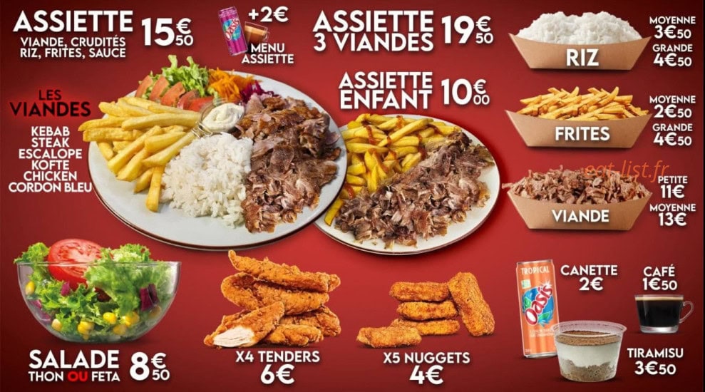 Chasse Kebab — carte page 1