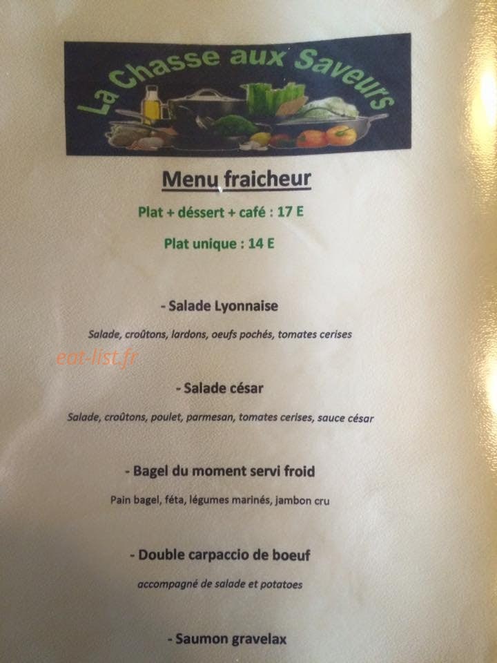 La chasse aux saveurs — carte page 4
