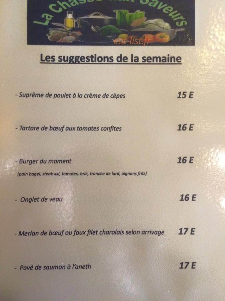 La chasse aux saveurs — carte page 5