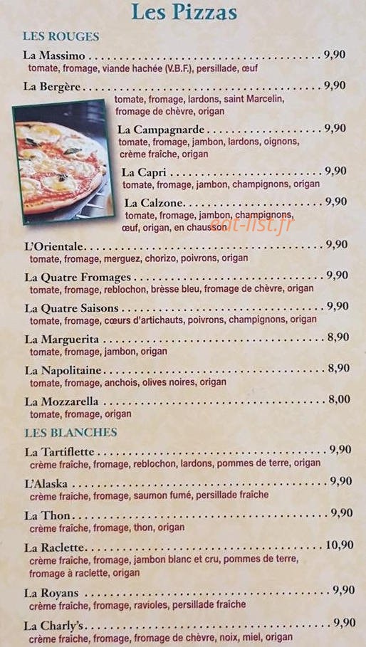 Le charly's — carte page 2