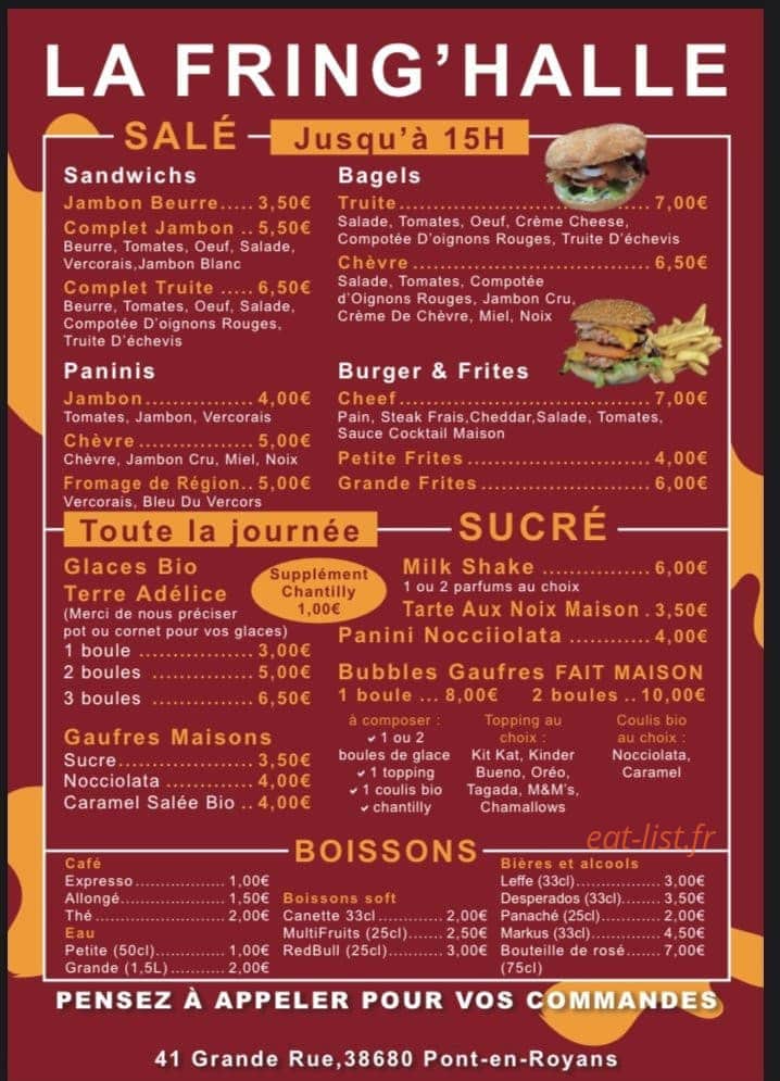 La Fring'halle — carte page 2