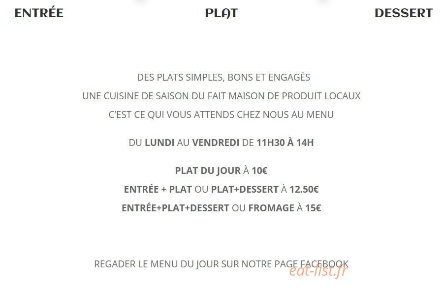 Boudart Nicolas Cooking — carte page 1