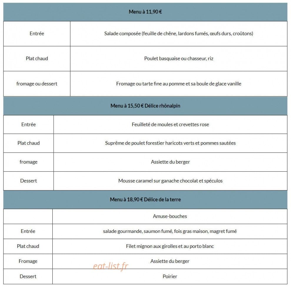 Bar Restaurant des Halles Bioloises — carte page 3