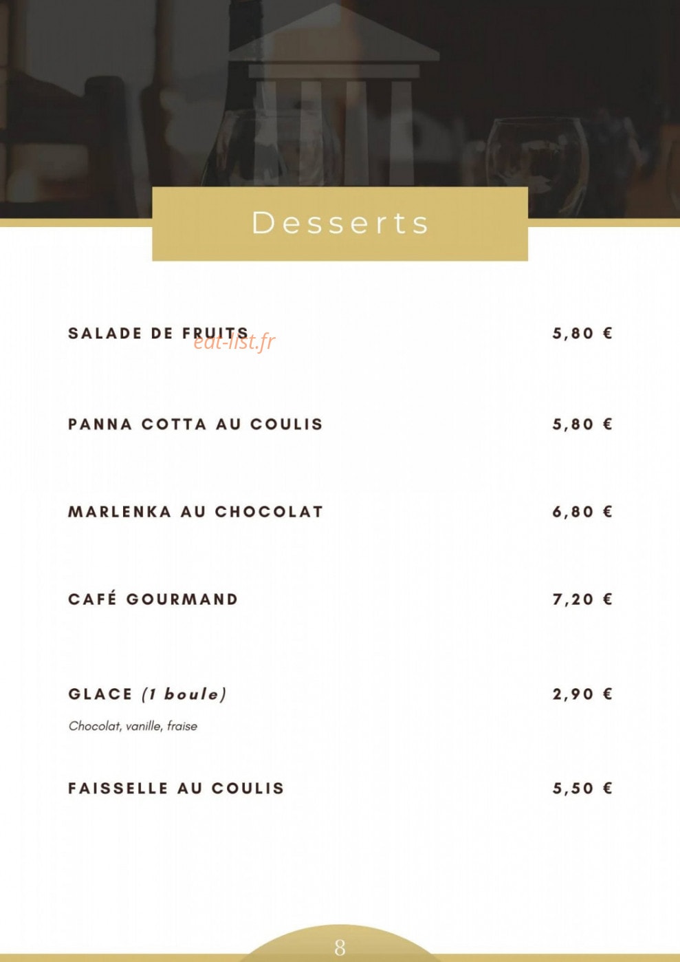 Garni — carte page 5