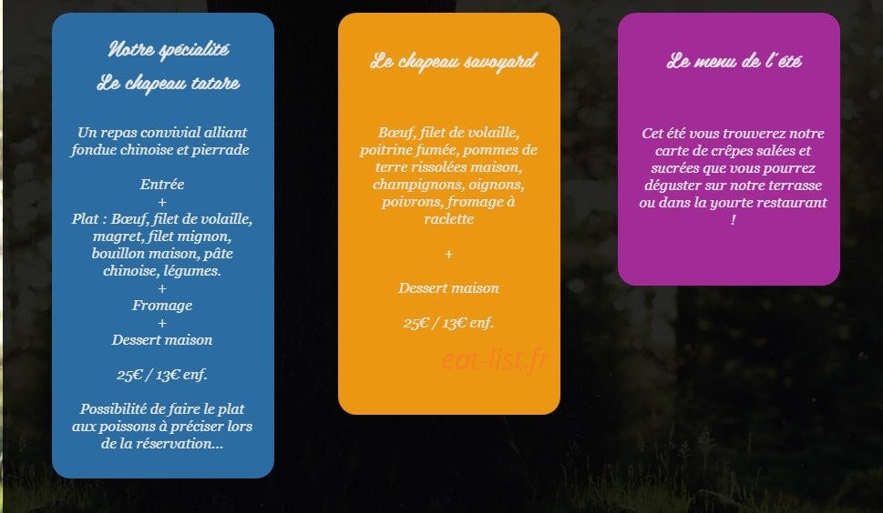 Les Mille Et Une Yourtes — carte page 1