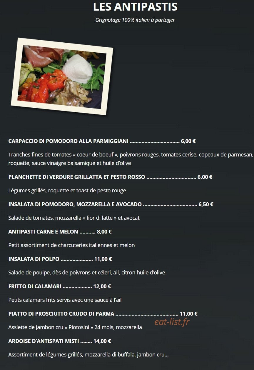 Trattoria Bella — carte page 2