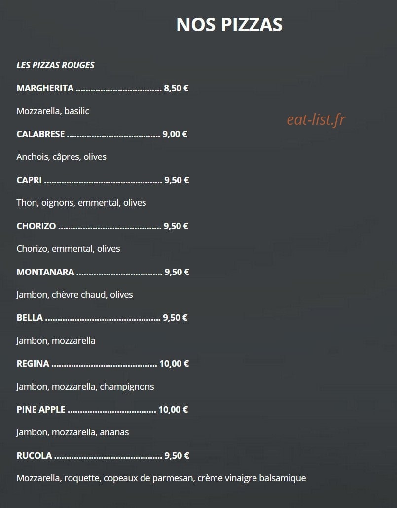 Trattoria Bella — carte page 7