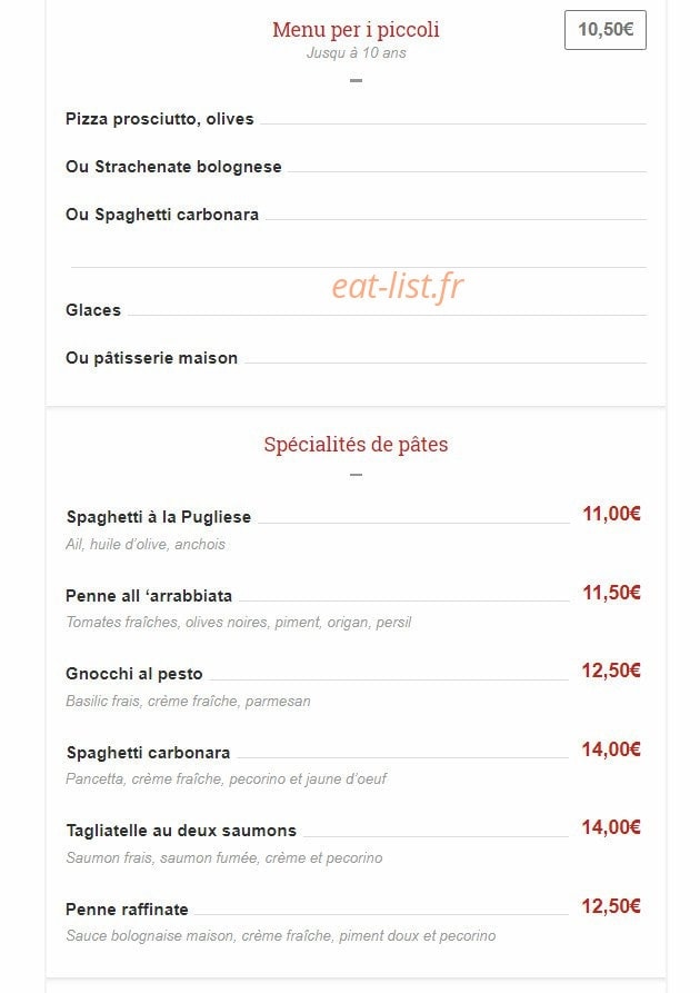 La Brasciol — carte page 2