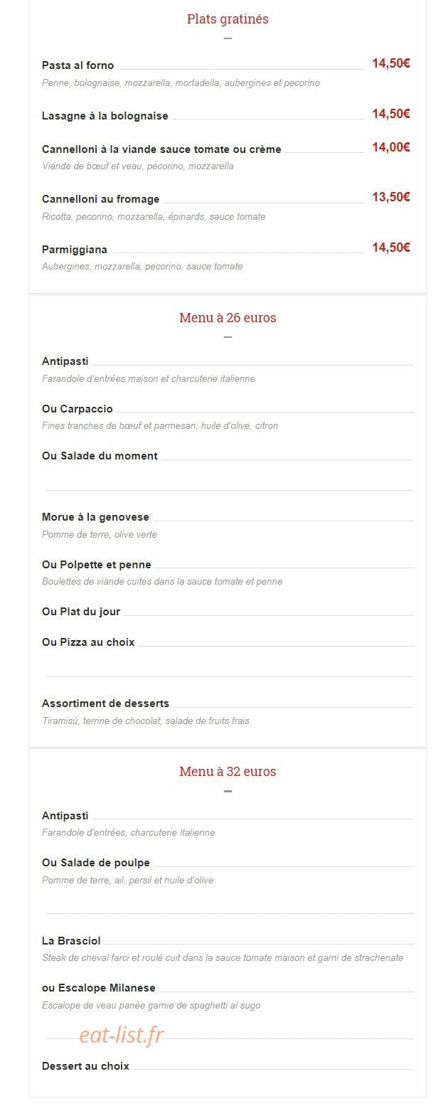 La Brasciol — carte page 4
