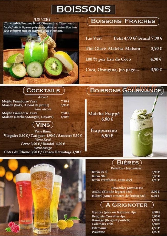 Le Katana — carte page 12