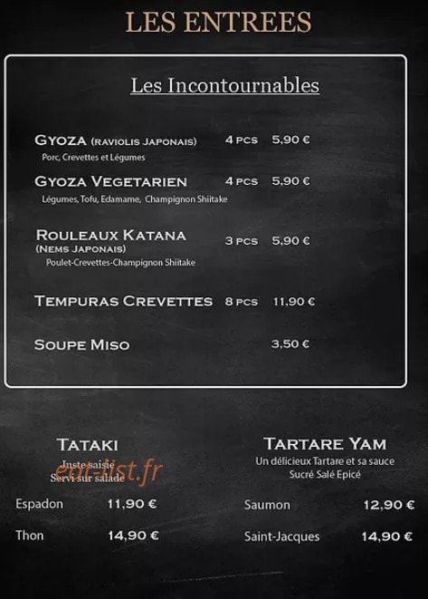 Le Katana — carte page 1